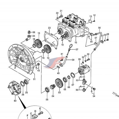 Hydraulische hoofdpomp HPV050 9101530 EX100-5 EX120-5