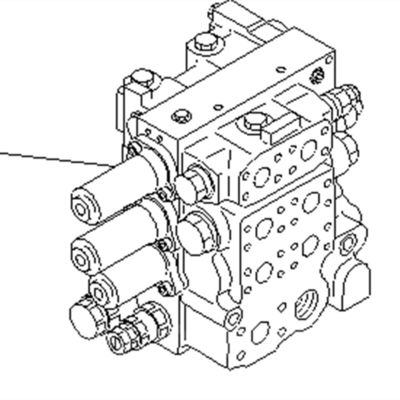 KOMATSU D65E D85E D85 HYDRAULISCH MAIN CONTROL VALVE 723-63-12101